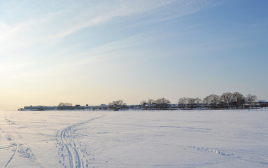 View of old fort Totleben, Russia
