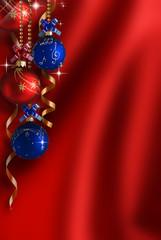 Red merry christmas background