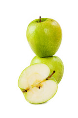 two apples and half of apple