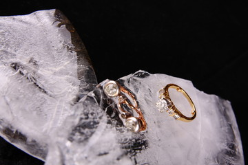 Diamond ring and ear rings