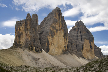 North face of Tre Cime di Lavaredo