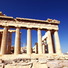 Obraz premium Parthenon ancient Greek temple
