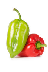 Fresh pepper isolated on white background