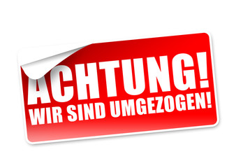 Achtung! Wir sind umgezogen!