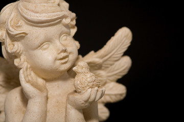 Engel mit Vogel