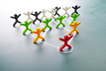 Organizational corporate, hierarchy chart of a company