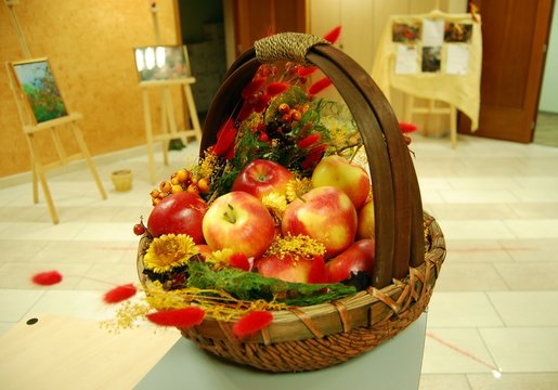 fruit basket for Halloween