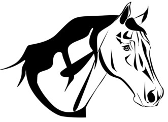 Horse silhouette