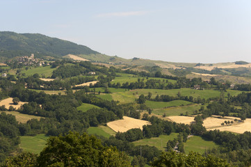 Obraz premium Monteltro (Marche, Italy), landscape at summer