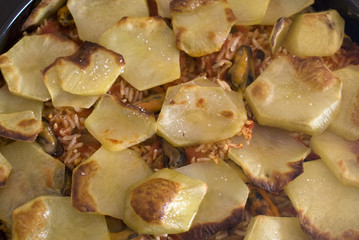 Tiella patate e cozze