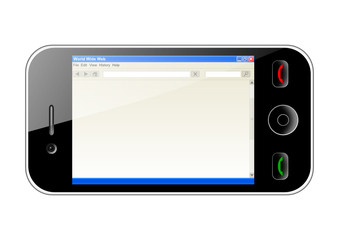 mobile phone with www browser