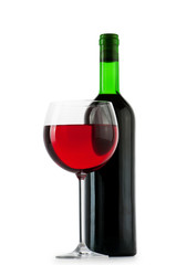 Wine concept with gradient background