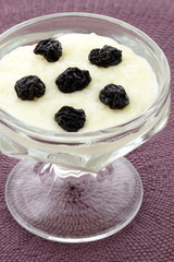warm delicious rice pudding