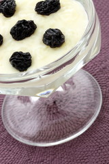 warm delicious rice pudding