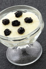 warm delicious rice pudding