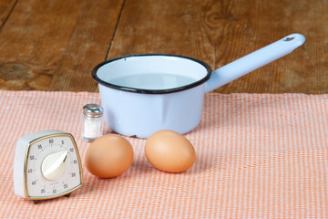Topf und Eier