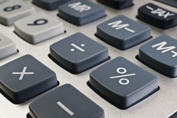 Buttons of calculator