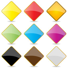 Colorful Shiny Labels