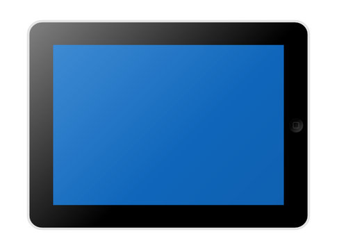 tablet-pc with blue screen