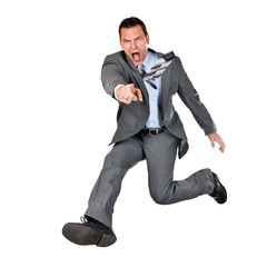yelling business man