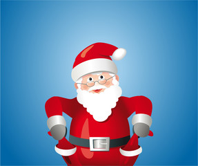 Weihnachtsmann mit leeren Taschen