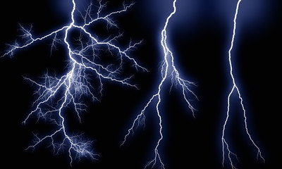 Various types of lightning