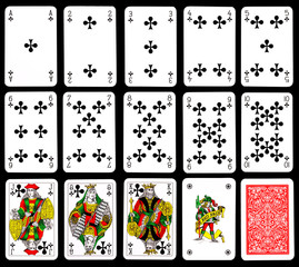 Playing cards - Clubs