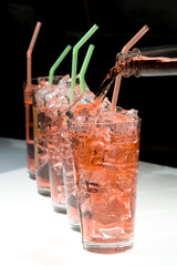 Red cocktail