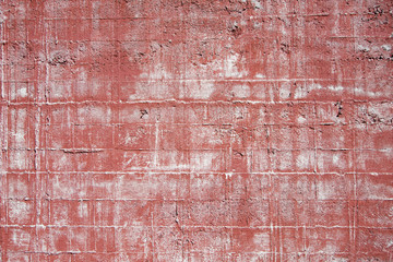 muro dipinto di rosso