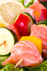salmon kebab