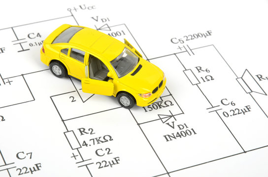 Circuit diagram and toy car