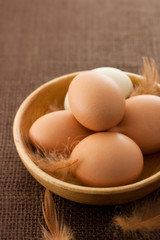 Chicken eggs