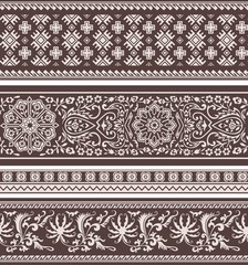 indian style floral border set