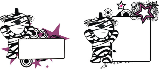 zebra funny cartoon copyspace2