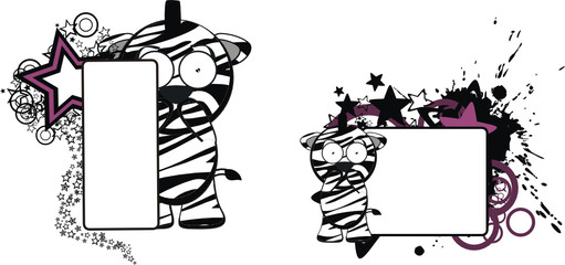 zebra funny cartoon copyspace1