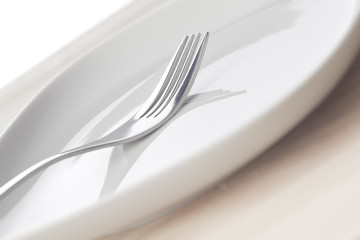 Fork and dish