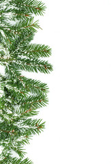 Obraz premium Christmas framework with snow