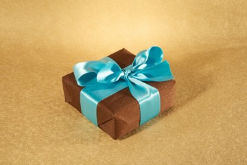 brown textured gift box