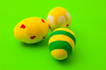 colored easter eggs