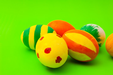 colored easter eggs