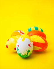 colored easter eggs