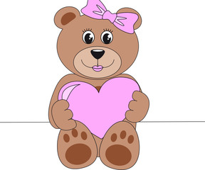 teddy mit herz mädchen