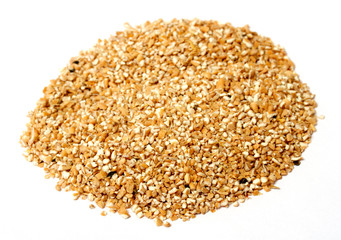 Pile of Pearl Barley isolated on white