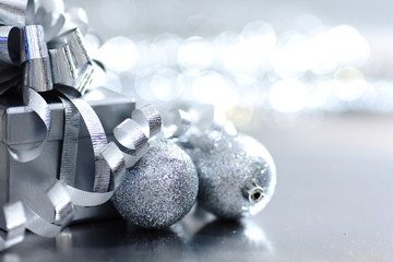 silver christmas gift