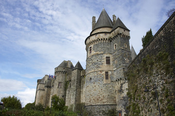 Fototapeta na wymiar szkło zamek w Bretanii