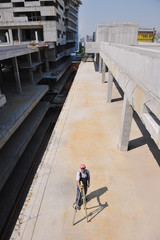 Team of architects on construciton site