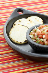 fresh pico de gallo or salsa fresca