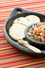 fresh pico de gallo or salsa fresca