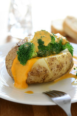 Baked Potato with Broccoli and Cheese