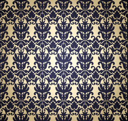 Vintage damask seamless pattern